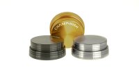 Champ High Pollinatorgrinder - Compact 4tlg. D 63 mm H 25 mm - Schwarz/Silber/Gold