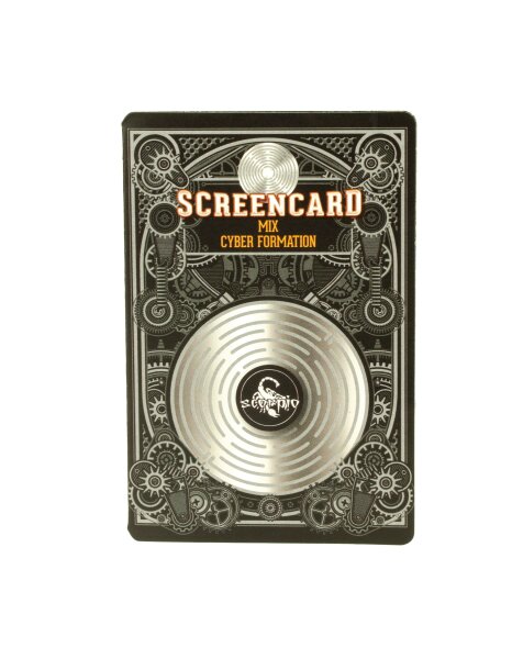 Scorpio Screencard Edelstahlsiebe - Cyber Formation - 8x Mix - Einlegesiebe