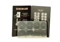 Scorpio Screencard Edelstahlsiebe - Cyber Formation - 8x Mix - Einlegesiebe