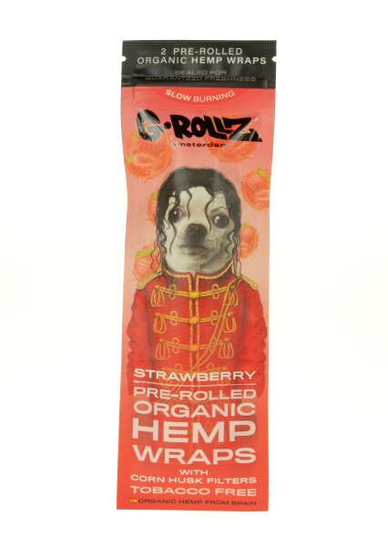 G-Rollz - Hanf Blunt - Strawberry - vorgerollt mit Maisfilter - 2 Stück