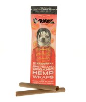 G-Rollz - Hanf Blunt - Strawberry - vorgerollt mit Maisfilter - 2 Stück