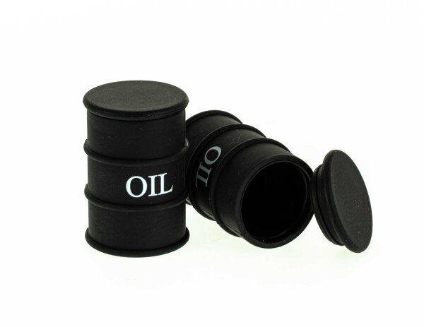 Silikondose "Ölfass" H 57 mm D 40 mm - Schwarz