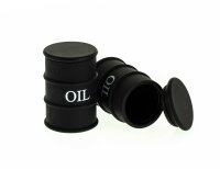 Silikondose "Ölfass" H 57 mm D 40 mm - Schwarz