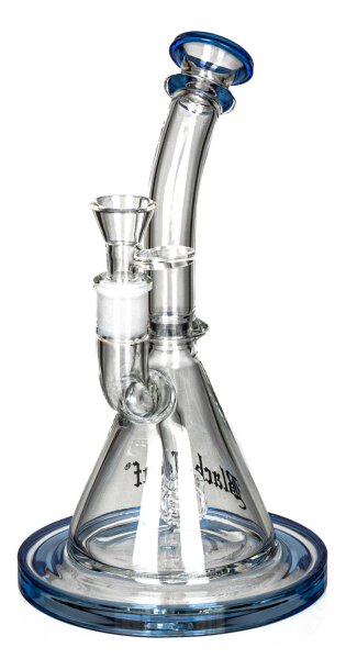 Black Leaf Glasbong - Trommelpercolator 14,5er H 22 cm - Blau