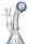 Black Leaf Glasbong - Trommelpercolator 14,5er H 22 cm - Blau