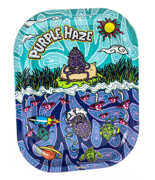 Rolling Tray "Best Buds Purple Haze" 18x14x1,5 cm - Mini