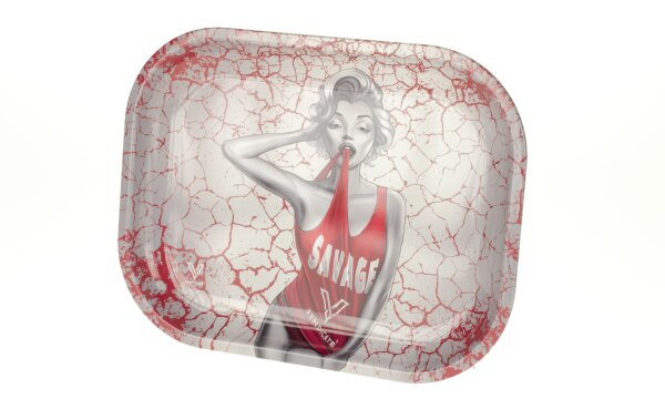 V Syndicate Rolling Tray - Dank Diva - 18x14x1 cm - Mini