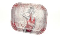 V Syndicate Rolling Tray - Dank Diva - 18x14x1 cm - Mini
