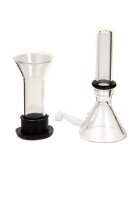 Kupplung für kleine Glasbongs mit Dichtung - L 5 cm 2Tlg.