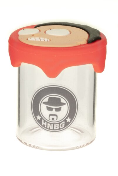 Heisenberg Glasdose mit Silikondeckel H 5 cm D 4 cm (45ml Volumen) - Morty