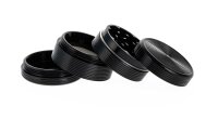 Metallgrinder "Ripped" Pollinator/Sieb H 33 mm D 35 mm - Schwarz