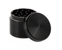Metallgrinder "Ripped" Pollinator/Sieb H 33 mm D 35 mm - Schwarz