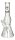 Greenline Glasbong 12,5er - Monkey - H 19 cm D 24 mm mit DoppelBauch