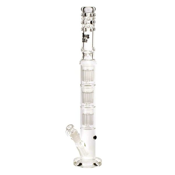 Thug Life Glasbong - 29,2er auf 18,8er Labz 3x Baum Percolator - H 59 cm D 62 mm - ICE
