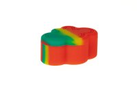 Heisenberg - Silikondose - Cloud/Wolke - 4 Fächer - L 6,5 cm - Rot/Gelb/Grün