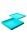 Heisenberg - Silikondose/Box - Square/Quadrat - Groß 200ml - 17,5x17,5x2,5 cm - Hellblau