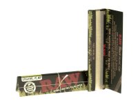 RAW Organic Hemp Black - unbleached - King Size Slim - 32 Blättchen