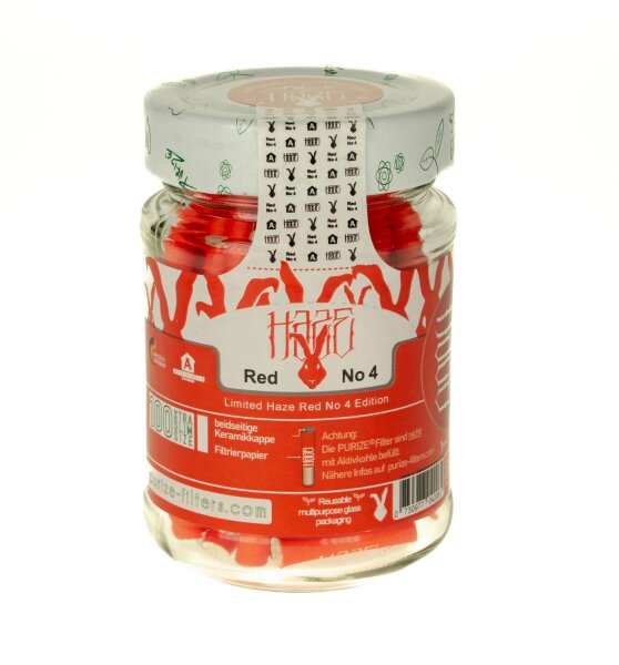 HAZE - Luftfilter - XTRA Slim 6 mm - 100 Stück - im Glas