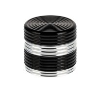 Pollinator Grinder Riffel Schwarz/Silber - D 38 mm