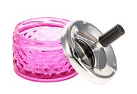 Angelo Schleuderaschenbecher "Kristall" aus Glas D 95 mm - Pink