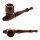 Holzpurpfeife - mit Kickloch geschnitzt L 10 cm - Braun