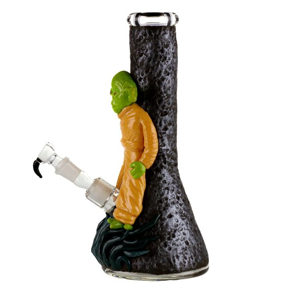 Amsterdam Glasbong 18,8er - Green Master (Yoda) - mit Bauch H 31 cm - ICE