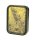 Metalldose - Leaves - 112x82x26 mm - Schwarz mit Aufkleber
