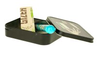 Metalldose - Keep on Rolling - 112x82x26 mm - Schwarz mit Aufkleber