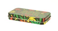 Metalldose - 420 Rasta - 120x65x20 mm - Bedruckt innen Silber