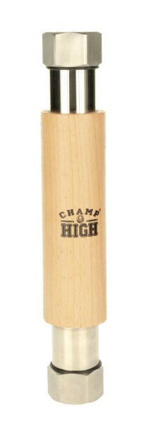 Champ High - BHO Edelstahl Extraktor L 22,5 cm D 3,5 cm - mit Holzgriff