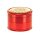 Black Leaf Pollinator Grinder mit Bild - Horus Eye - D 50 mm H 40 mm - Rot