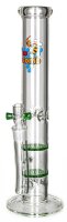 Black Leaf Glasbong 18,8er 2x HoneyComb Percolator H 38 cm D 50 mm WS 5 mm - Grün - ICE