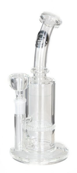 Heisenberg Glasbong 14,5er - Honey Dude 1x Honeycomb Percolator - H 22 cm D 50/23 mm - Klar/Farblos - N