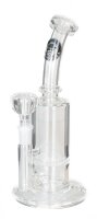 Heisenberg Glasbong 14,5er - Honey Dude 1x Honeycomb Percolator - H 22 cm D 50/23 mm - Klar/Farblos - N