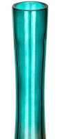 Hollandbong mit Kickloch - Türkis/Orange - mit Schlauch - H 40 cm
