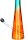 Hollandbong mit Kickloch - Türkis/Orange - mit Schlauch - H 40 cm