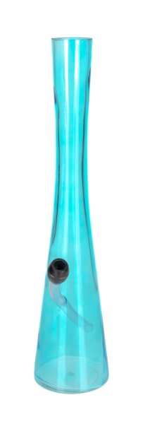 Hollandbong ohne Kickloch - Hellblau - mit Schlauch - H 40 cm