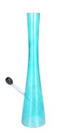 Hollandbong ohne Kickloch - Hellblau - mit Schlauch - H 40 cm