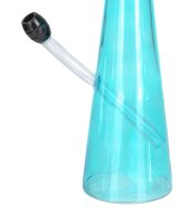 Hollandbong ohne Kickloch - Hellblau - mit Schlauch - H 40 cm
