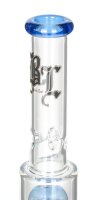 Black Leaf Glasbong 18,8er - 2x 8 Arm Baum-Percolator - H 35,5 cm D 60/39 mm - Blau - ICE