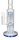 Black Leaf Glasbong 18,8er - 2x 8 Arm Baum-Percolator - H 35,5 cm D 60/39 mm - Blau - ICE