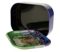 Best Buds - Metallbox mit Rolling Tray als Deckel - Wedding Cake - 14x18x5 cm