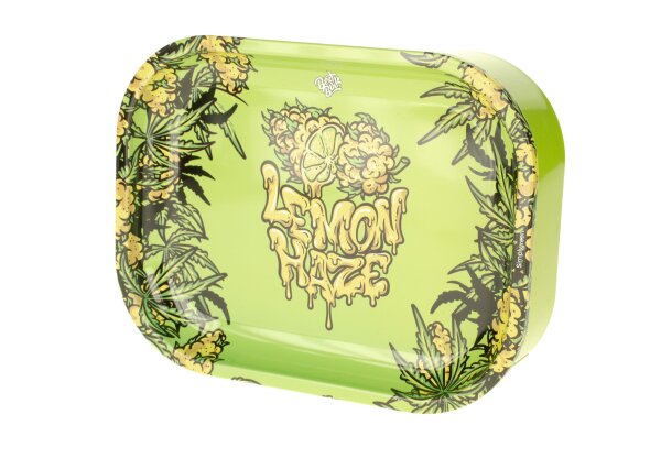 Best Buds - Metallbox mit Rolling Tray als Deckel - Lemon-Haze - 14x18x5 cm