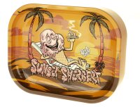 Best Buds - Metallbox mit Rolling Tray als Deckel - Sunset Sherbet - 14x18x5 cm