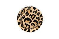 Metallaschenbecher "Leopard" - metallic rund - D 13,5 cm
