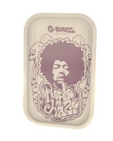 G-Rollz Rolling Tray - Purple Haze (Jimy Hendrix) Weiß/Lila - 17,7x27,5 cm - Small