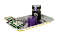 G-Rollz Rolling Tray - Purple Haze (Jimy Hendrix) Weiß/Lila - 17,7x27,5 cm - Small