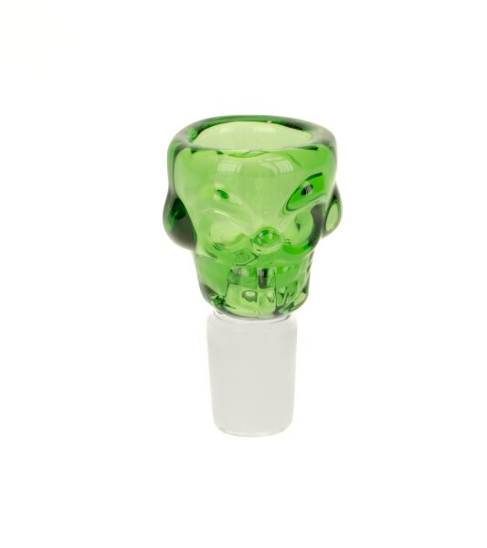 Simply Glaskopf 18,8er - Totenkopf/Skull - Grün
