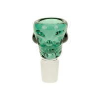 Simply Glaskopf 18,8er - Totenkopf/Skull - Türkis/Dunkel
