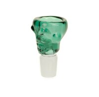 Simply Glaskopf 18,8er - Totenkopf/Skull - Türkis/Dunkel